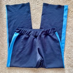New York & Company Sport - Women’s (L) Blue Striped Athletic Workout Pants
